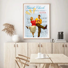 Load image into Gallery viewer, Guest Check Love Couple Blue III | Wall Art