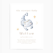 Load image into Gallery viewer, Personalised The Scorpio Baby