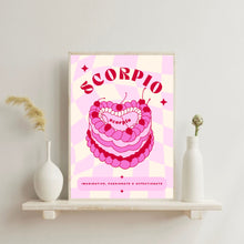 Load image into Gallery viewer, Scorpio Birthday Cake | Art Print