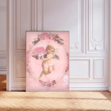 Load image into Gallery viewer, Coquette Pink Cherub | Wall Art Print