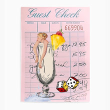 Load image into Gallery viewer, Guest Check Cocktail Dice Blue | Wall Art
