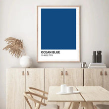 Load image into Gallery viewer, Ocean Blue Colour Swatch | Wall Art