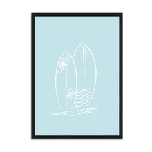 Load image into Gallery viewer, Surfboards Light Blue | Wall Art