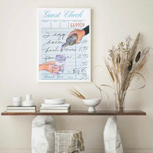 Load image into Gallery viewer, Guest Check Cheers Blue II | Wall Art