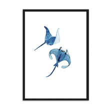 Load image into Gallery viewer, Stingrays Blue | Wall Art