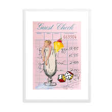 Load image into Gallery viewer, Guest Check Cocktail Dice Blue | Wall Art