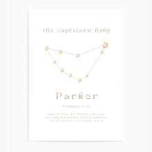 Load image into Gallery viewer, Personalised The Capricorn Baby Constellation