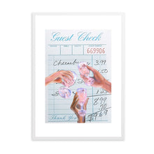 Load image into Gallery viewer, Guest Check Cheers Blue V | Wall Art