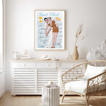Load image into Gallery viewer, Guest Check Couple Putt Pink | Wall Art