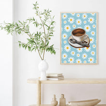 Load image into Gallery viewer, Coffee & Daisies | Wall Art
