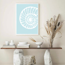 Load image into Gallery viewer, Seashell Blue Big | Wall Art