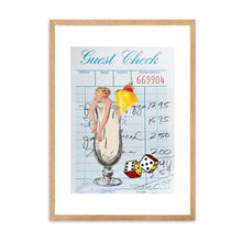 Load image into Gallery viewer, Guest Check Cocktails Dice Blue | Wall Art
