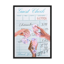 Load image into Gallery viewer, Guest Check Cheers Blue V | Wall Art
