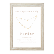 Load image into Gallery viewer, Personalised The Capricorn Baby Constellation