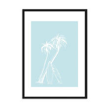 Load image into Gallery viewer, Palm Trees Light Blue | Wall Art