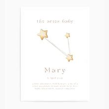 Load image into Gallery viewer, Personalised The Aries Baby Constellation
