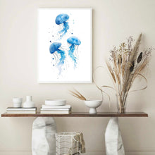 Load image into Gallery viewer, Jellyfish Blue III | Wall Art