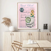 Load image into Gallery viewer, Guest Check Cocktail Disco Pink | Wall Art