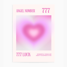 Load image into Gallery viewer, Angel Number 777 Luck Heart Aura