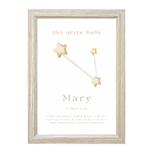 Load image into Gallery viewer, Personalised The Aries Baby Constellation