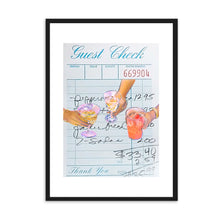 Load image into Gallery viewer, Guest Check Cheers Blue IV | Wall Art