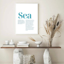 Load image into Gallery viewer, Sea Definition | Wall Art