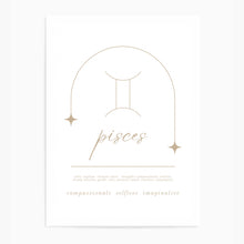 Load image into Gallery viewer, Pisces Zodiac III