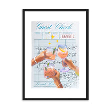 Load image into Gallery viewer, Guest Check Cheers Blue | Wall Art
