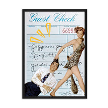 Load image into Gallery viewer, Guest Check Love Couple Blue II | Wall Art