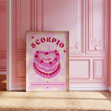 Load image into Gallery viewer, Scorpio Birthday Cake | Art Print