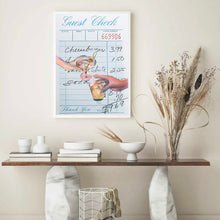 Load image into Gallery viewer, Guest Check Cheers Blue III | Wall Art
