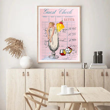 Load image into Gallery viewer, Guest Check Cocktail Dice Blue | Wall Art