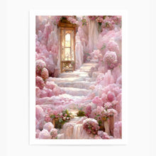 Load image into Gallery viewer, Coquette Pink Flower Garden | Wall Art Print