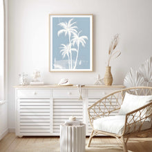 Load image into Gallery viewer, Palm Trees Blue | Wall Art