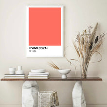 Load image into Gallery viewer, Living Coral Colour Swatch | Wall Art