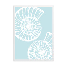 Load image into Gallery viewer, Seashells Light Blue | Wall Art