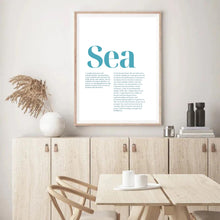 Load image into Gallery viewer, Sea Definition | Wall Art