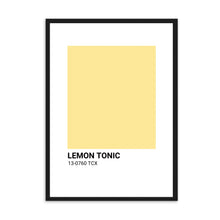 Load image into Gallery viewer, Lemon Tonic Yellow Colour Swatch | Wall Art