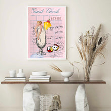 Load image into Gallery viewer, Guest Check Cocktail Dice Blue | Wall Art