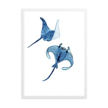 Load image into Gallery viewer, Stingrays Blue | Wall Art