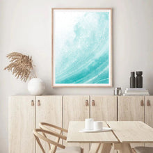 Load image into Gallery viewer, Crashing Waves Blue | Wall Art