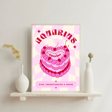 Load image into Gallery viewer, Aquarius Birthday Cake | Art Print