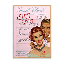 Load image into Gallery viewer, Guest Check Love Couple Necklace Pink | Wall Art