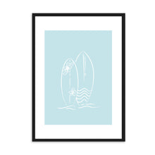 Load image into Gallery viewer, Surfboards Light Blue | Wall Art