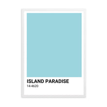Load image into Gallery viewer, Island Paradise Blue Colour Swatch | Wall Art