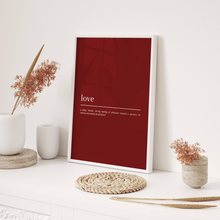Load image into Gallery viewer, Love Definition Red