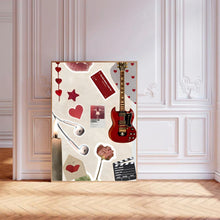 Load image into Gallery viewer, Dark Red Collage | Wall Art Print