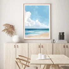Load image into Gallery viewer, Beach & Blue Skies | Wall Art