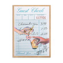 Load image into Gallery viewer, Guest Check Cheers Blue III | Wall Art