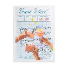 Load image into Gallery viewer, Guest Check Cheers Blue | Wall Art